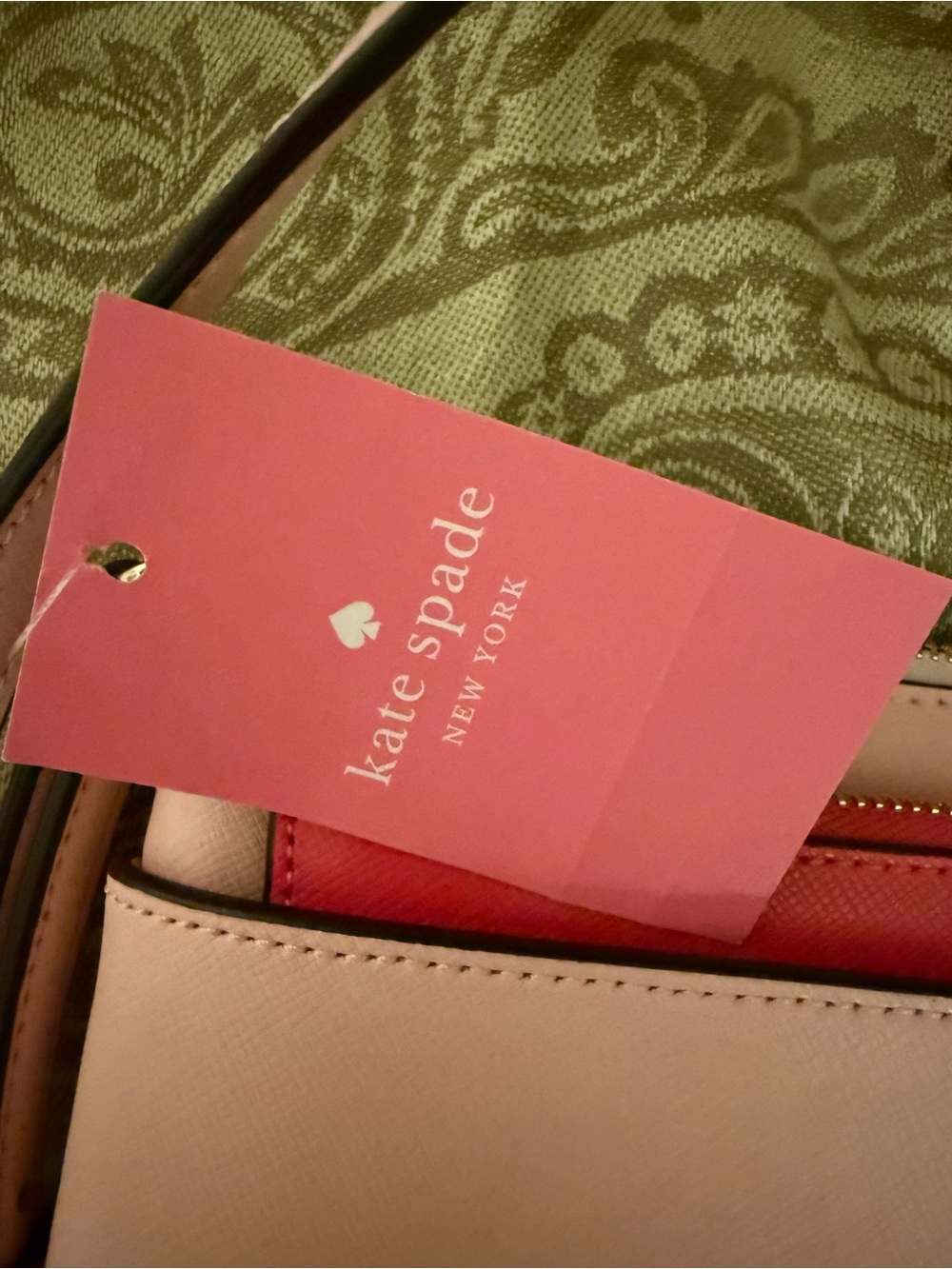 New! Kate Spade Pink Crossbody Bag with hot pink Accent - Picture 3 of 7